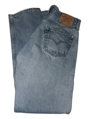 Vintage Levis 501 Jeans Mens 34x34 (32x31) Blue Straight Light Wash